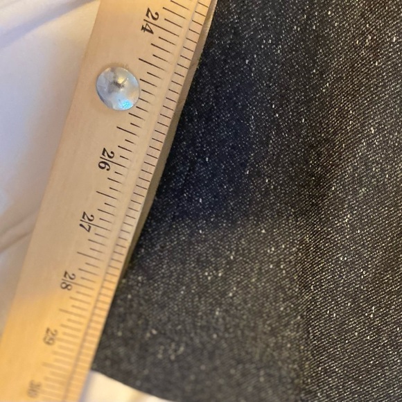 Loft Womens Marisa Plaid Low Rise Flare Flat Front Dress Trousers  6 Bleu - Picture 9 of 9